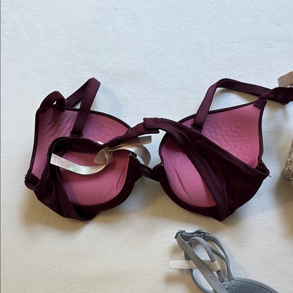 Aerie Women's Bra Set - Burgundy, Cream, and Gray - Picture 6 of 10